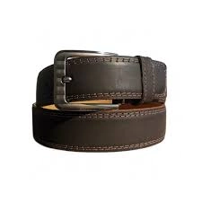 حزام جلد طبيعي بني يدوي