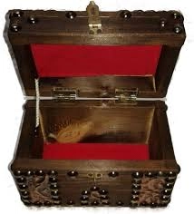 علبة مجوهرات خشبية