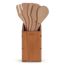 طقم أدوات مطبخ خشبي