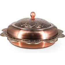 صينية تقديم نحاس مزخرفة