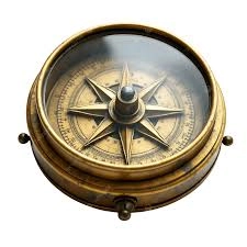 بوصلة بحرية نحاس قديم