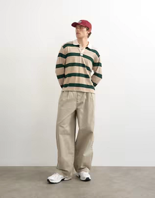 Topman baggy fit trousers with