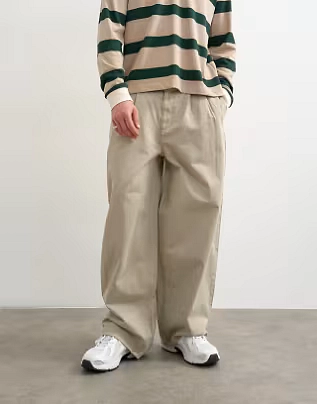 Topman baggy fit trousers with