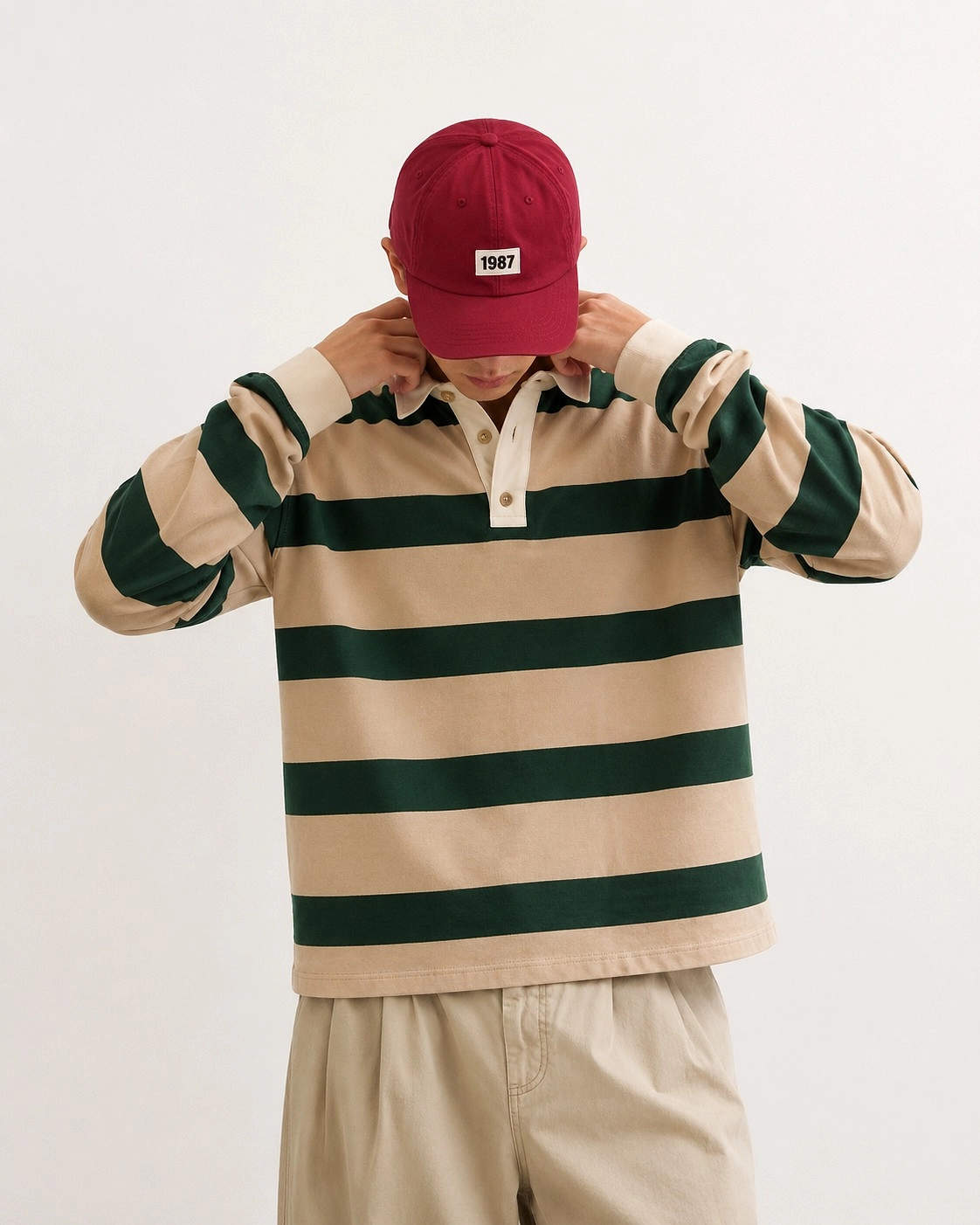 Striped Rugby Polo