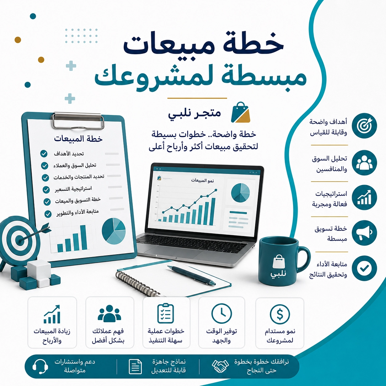 خطه مبيعات مبسطه لمشروعك | عماد عزت