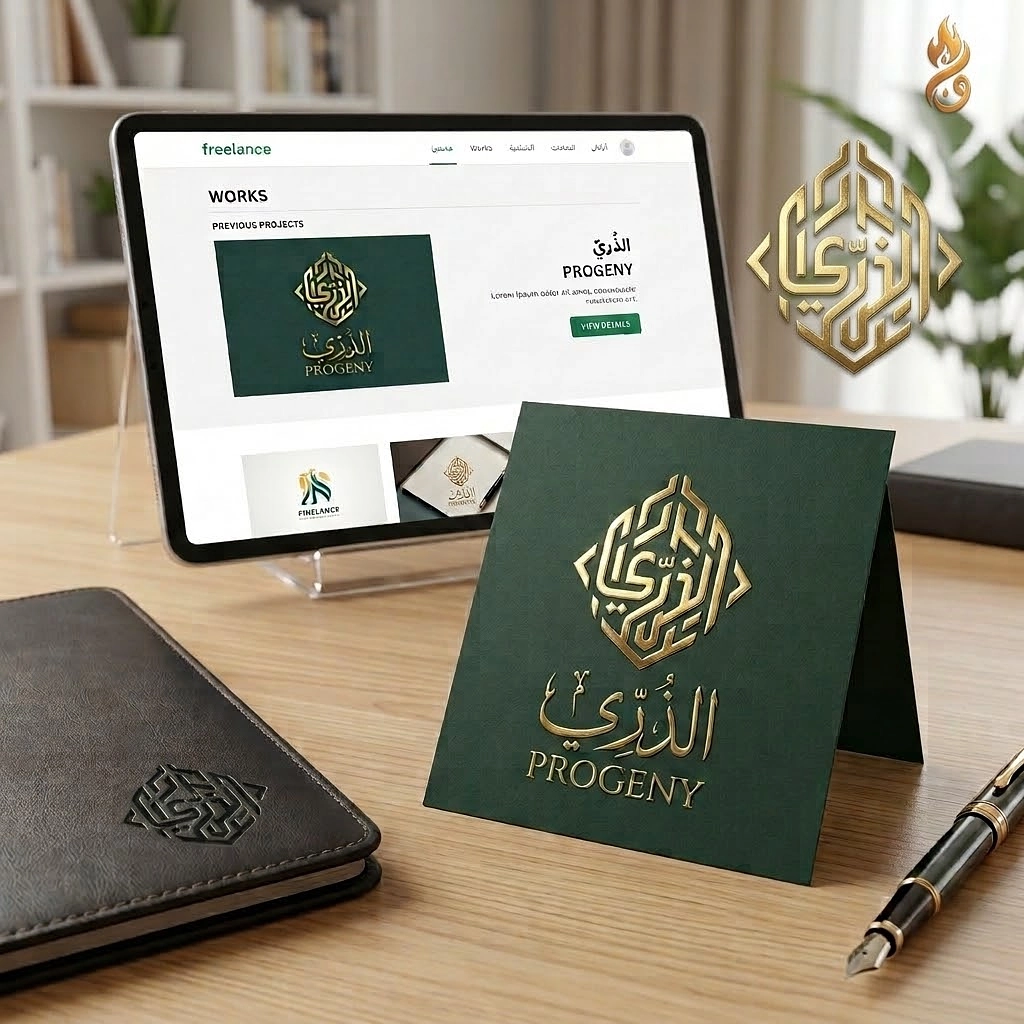 تصميم شعار احترافي وهويّة بصرية فريدة تعكس جوهر مشروعك من وهج