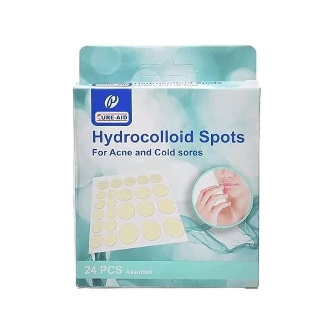 كيور إيد لاصقات هيدروكولويد لحب الشباب – 24 قطعة | Cure-Aid Hydrocolloid Patches